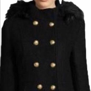 Liz Claiborne L boucle wool coat